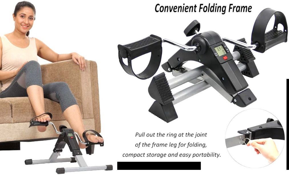 prefacto Digital FoldingMini Bike Peddler Digital Display Fitness Gym Equipment Mini Pedal Exerciser Cycle-picture-42