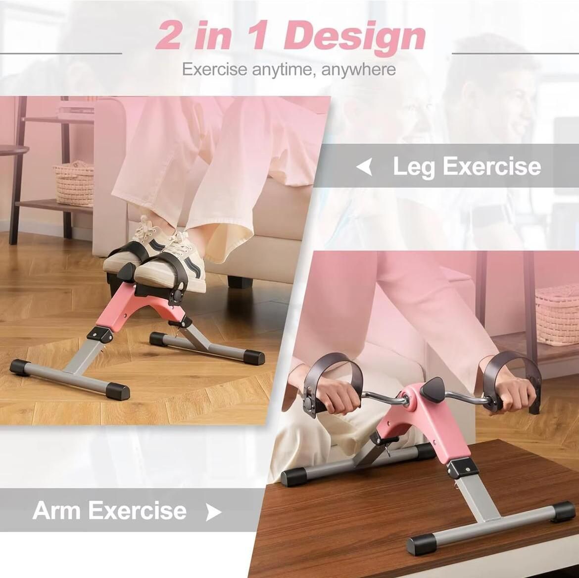 Foot Count / Time / RPM Cycle Exercise for Home Gym, Leg, Arm Exercise, Mini Pedal Exerciser Cycle