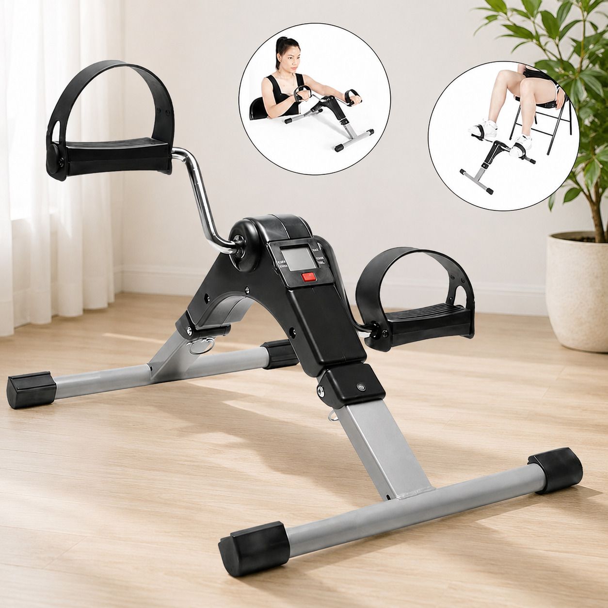 HealthStride Compact Arm & Leg Exercise Bike Mini Pedal Exerciser Cycle-image-1