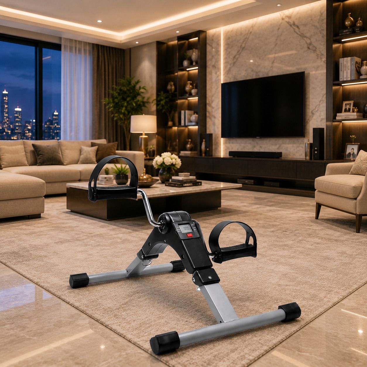Fitness Mini Bike Cycle for Home & Office Under Desk Arm & Leg Exercise Bike Mini Pedal Exerciser Cycle-image-45
