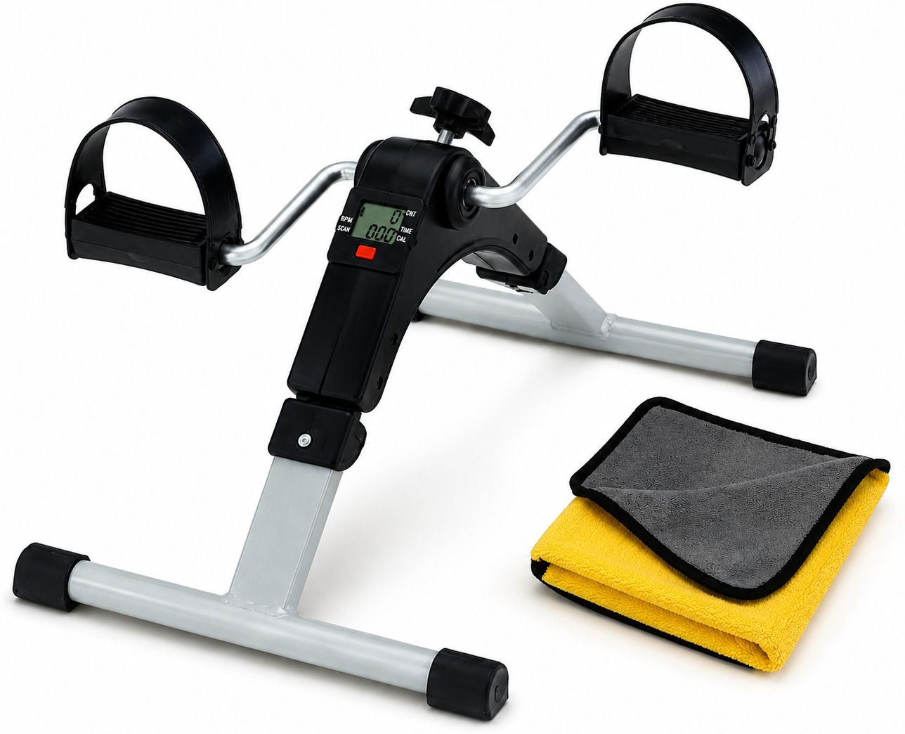 Mini Cycle Pedal Exerciser with Adjustable Resistance(FREE towel) Mini Pedal Exerciser Cycle-image-25