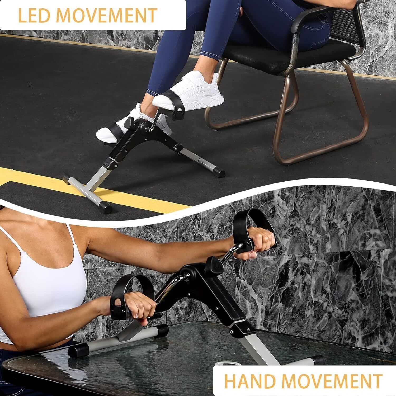 flea Home Workout with Fixing Strap Mini Pedal Exerciser Cycle-picture-13