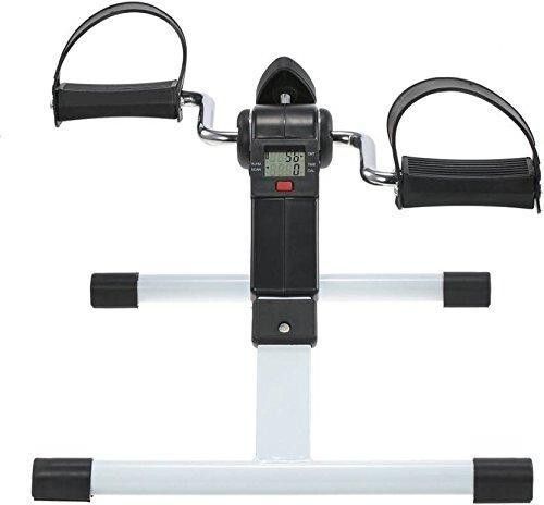 Mini Exercise Foot Peddler Desk Bike Arm and Leg Peddler Machine with LCD Monitor Mini Pedal Exerciser Cycle-image-5