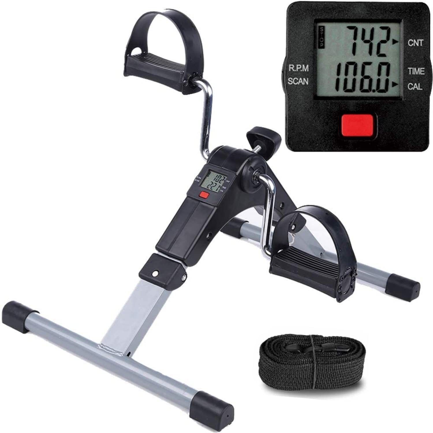 Mini Cycle Pedal Exerciser with Adjustable Resistance Digital Display Exercises Ab Exerciser-image-49