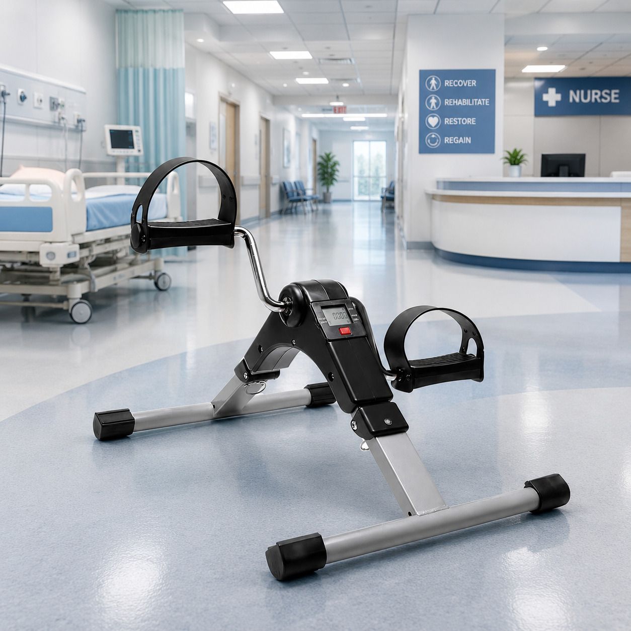 Mini Pedal Exerciser Cycle for Home & Office, Under Desk Arm & Leg Exercise Bike Mini Pedal Exerciser Cycle-image-46