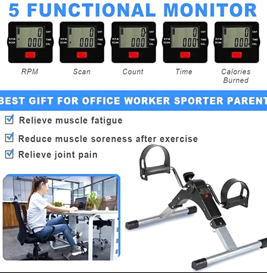 prefacto Exercise Cycle For Home Gym Digital Display Suitable For Leg And Arm Mini Pedal Exerciser Cycle-picture-22