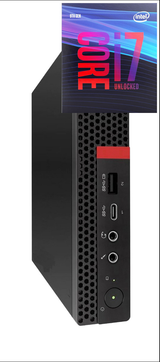 Longan ThinkCentre Mini PC | Core i7 (9th Gen) Octa-Core Processor [KIS] Core i7-9700 Processor [8 Cores, 8 Threads] (32 GB RAM/Integrated Intel® UHD 630 Graphics/1 TB SSD Capacity/Windows 11 Pro) Mini Gaming Tower with MS Office image 1