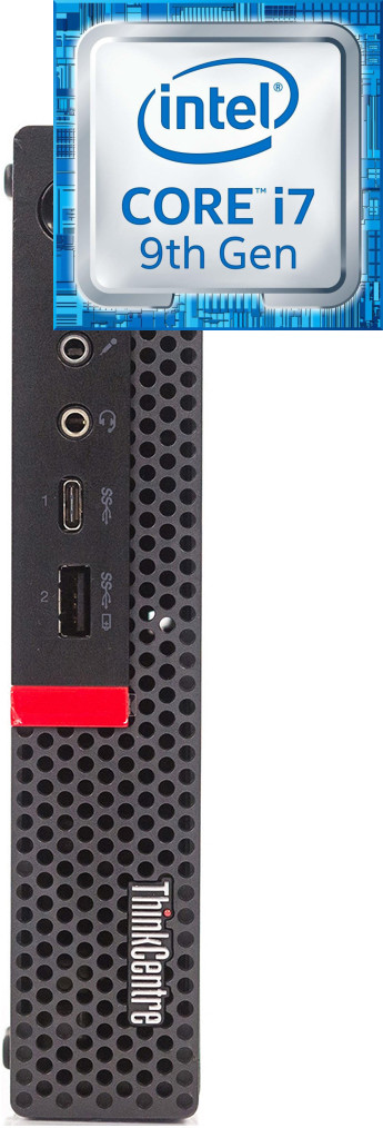 Longan ThinkCentre Tiny Desktop | Core™ i7 (9th Gen) [12M Cache, Up to 4.70 GHz] [XTZ] Intel® Core™ i7 - 9700 Octa-Core Processor (32 GB RAM/Intel® UHD 630 Graphics/1 TB SSD Capacity/Windows 11 Pro) Mini Gaming Tower with MS Office image 1