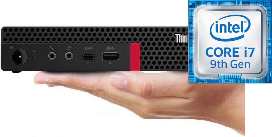 Hayyo ThinkCentre Tiny Desktop | Core i7 - 9700 Processor [LHR] Intel Core i7 (9th Generation) [8 Cores, 8 Threads] (32 GB RAM/Intel® Ultra HD 4K 630 Graphics/1 TB SSD Capacity/Windows 11 Pro) Mid Tower with MS Office image 1
