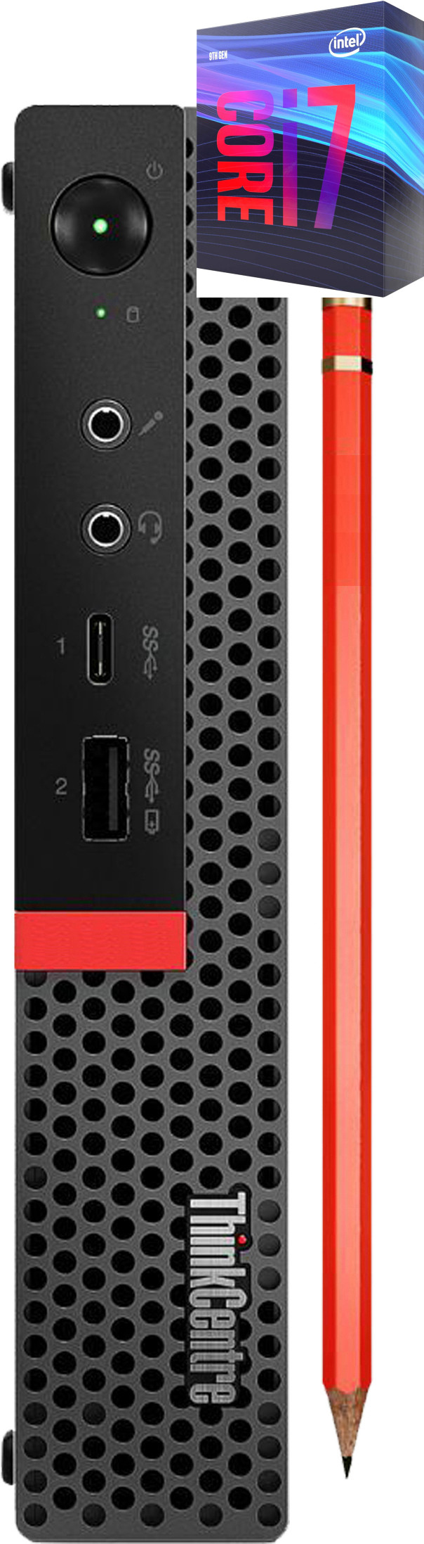 NCS (NIDHI COMPUTER SOLUTIONS) ThinkCentre Tiny Desktop | Core™ i7 - 9700 [8 Cores, 8 Threads, 3.00 GHz] [PNA] - Windows 11 Pro, Intel H310M, Core™ i7-9700 [8 Cores, 8 Threads, 3.00 GHz], 32 GB DDR4, 1024 GB SSD Mini PC image 1