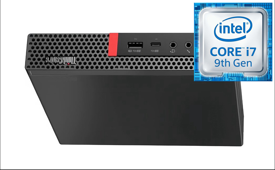 Hayyo Core i7 (9th Generation) | ThinkCentre Tiny PC [FBD] Intel Core i7 (9th Gen) [8 Cores, 8 Threads, Upto 4.70 GHz] (32 GB RAM/Integrated Intel® UHD 630 Graphics/1 TB SSD Capacity/Windows 11 Pro) Gaming Tower with MS Office image 1