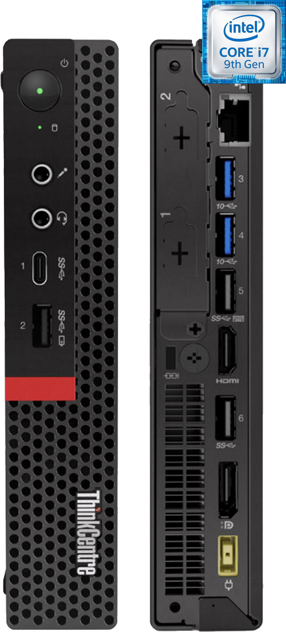 Longan ThinkCentre Mini Desktop | Core™ i7 (9th Gen) [8 Cores, 8 Threads] [HCV] Intel® Core™ i7 (9th Generation) [8 Cores, 8 Threads] (32 GB RAM/Integrated Intel® Ultra HD 4K 630 Graphics/1 TB SSD Capacity/Windows 11 Pro) Mid Tower with MS Office image 1