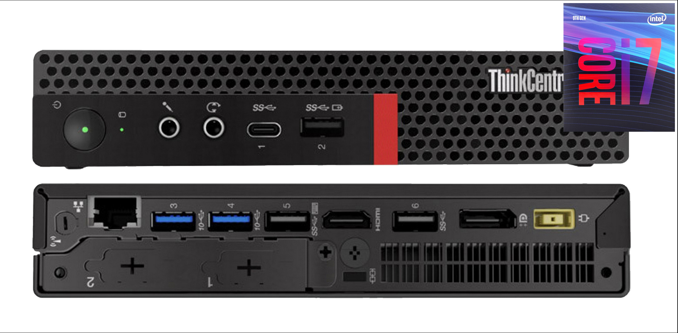 BESTYLISH Core i7 (9th Generation) [12M Cache, Up to 4.70 GHz] | ThinkCentre Tiny PC [MHR] Core i7 (9th Generation) [8 Cores, 8 Threads] (32 GB RAM/Integrated Intel® Ultra HD 630 Graphics/1 TB SSD Capacity/Windows 11 Pro) Mid Tower with MS Office image 1