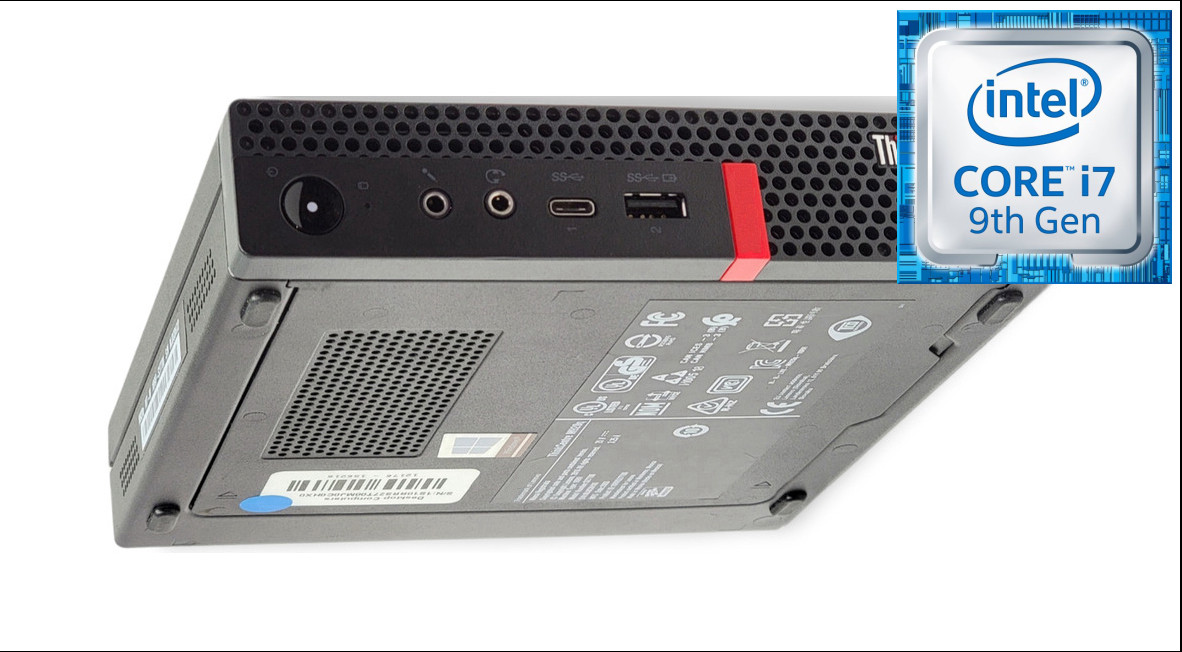 Longan ThinkCentre Mini Desktop | Core i7 (9th Gen) [8 Cores, 8 Threads] [NKV] Core i7-9700 [8 Cores, 8 Threads] (32 GB RAM/Intel® Ultra HD 4K 630 Graphics/1 TB SSD Capacity/Windows 11 Pro) Mini Gaming Tower with MS Office image 1