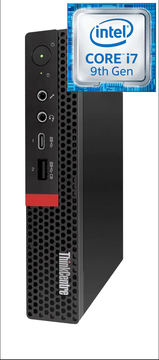 Hayyo Core i7 (9th Gen) [8 Cores, 8 Threads, Upto 4.70 GHz]- ThinkCentre Tiny PC [HDB] Core i7 (9th Gen) [8 Cores, 8 Threads, 3.00 GHz] (32 GB RAM/Intel® Ultra HD 4K 630 Graphics/1 TB SSD Capacity/Windows 11 Pro) Microtower with MS Office image 1