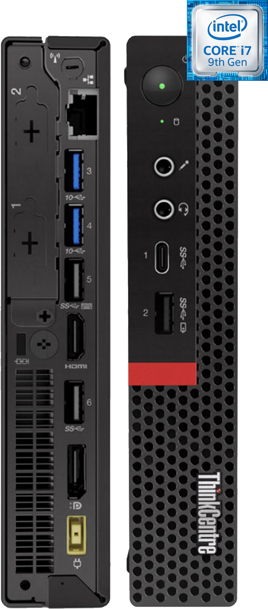Hayyo ThinkCentre Mini PC | Core i7 (9th Gen) Octa-Core Processor [AWP] Intel® Core™ i7 (9th Gen) [8 Cores, 8 Threads, Upto 4.70 GHz] (32 GB RAM/Intel® UHD 630 Graphics/1 TB SSD Capacity/Windows 11 Pro) Mini Gaming Tower with MS Office image 1