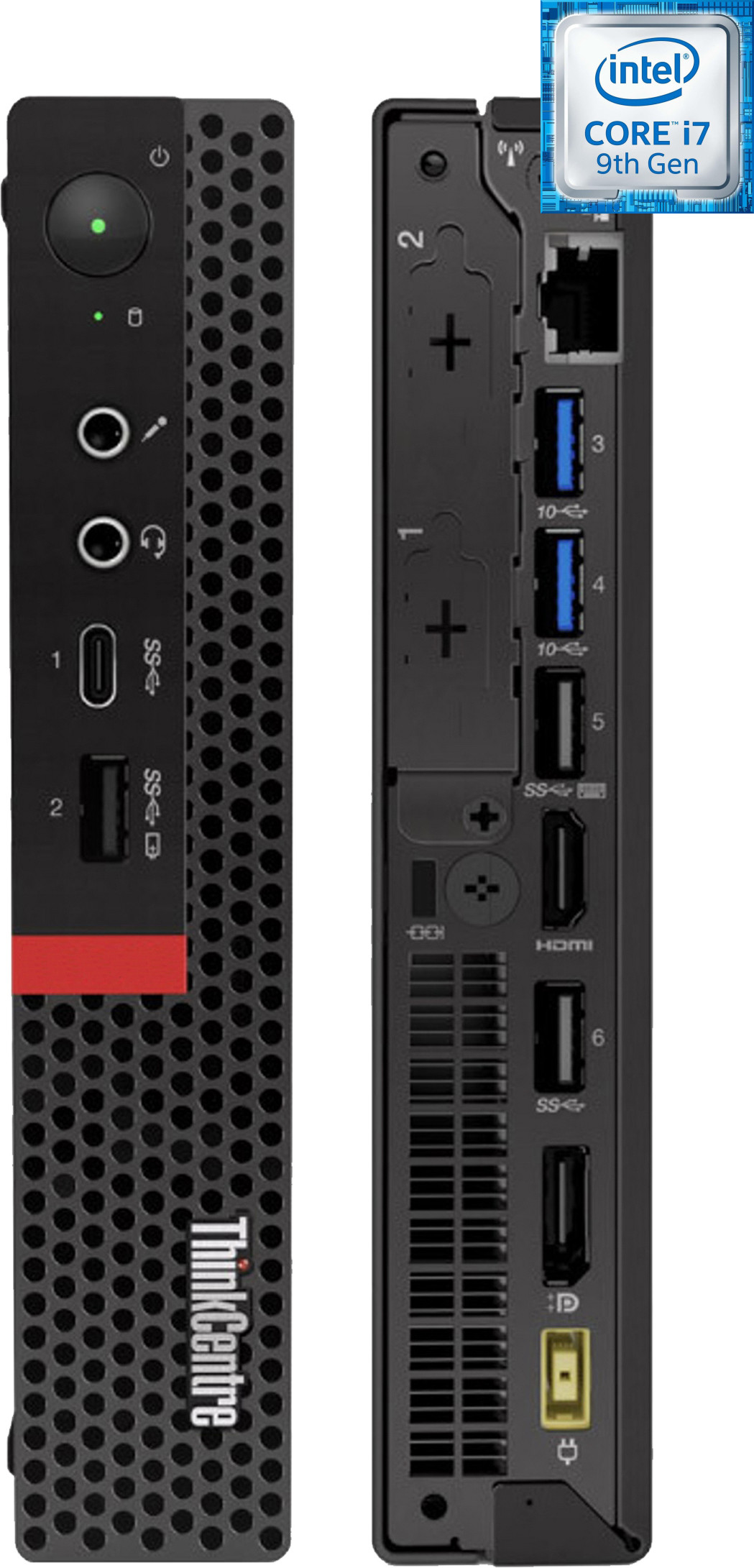 Hayyo ThinkCentre Tiny PC | Core™ i7-9700 Processor [12M Cache, Up to 4.70 GHz] [BXS] Intel® Core™ i7 (9th Generation) [12MB Cache, Up to 4.70 GHz] (32 GB RAM/Integrated Intel® Ultra HD 630 Graphics/1 TB SSD Capacity/Windows 11 Pro) Mid Tower with MS Office image 1