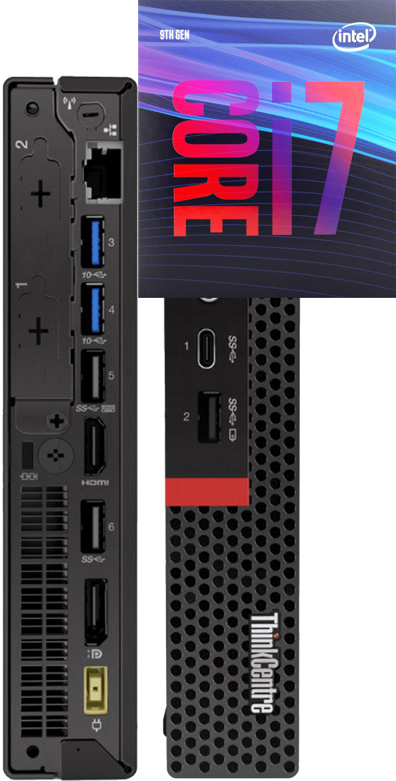 Longan Core i7 (9th Gen) [8 Cores, 8 Threads, Upto 4.70 GHz]- ThinkCentre Tiny PC [YXQ] Intel Core i7 (9th Gen) [8 Cores, 8 Threads, Upto 4.70 GHz] (32 GB RAM/Intel® UHD 630 Graphics/1 TB SSD Capacity/Windows 11 Pro) Microtower with MS Office image 1