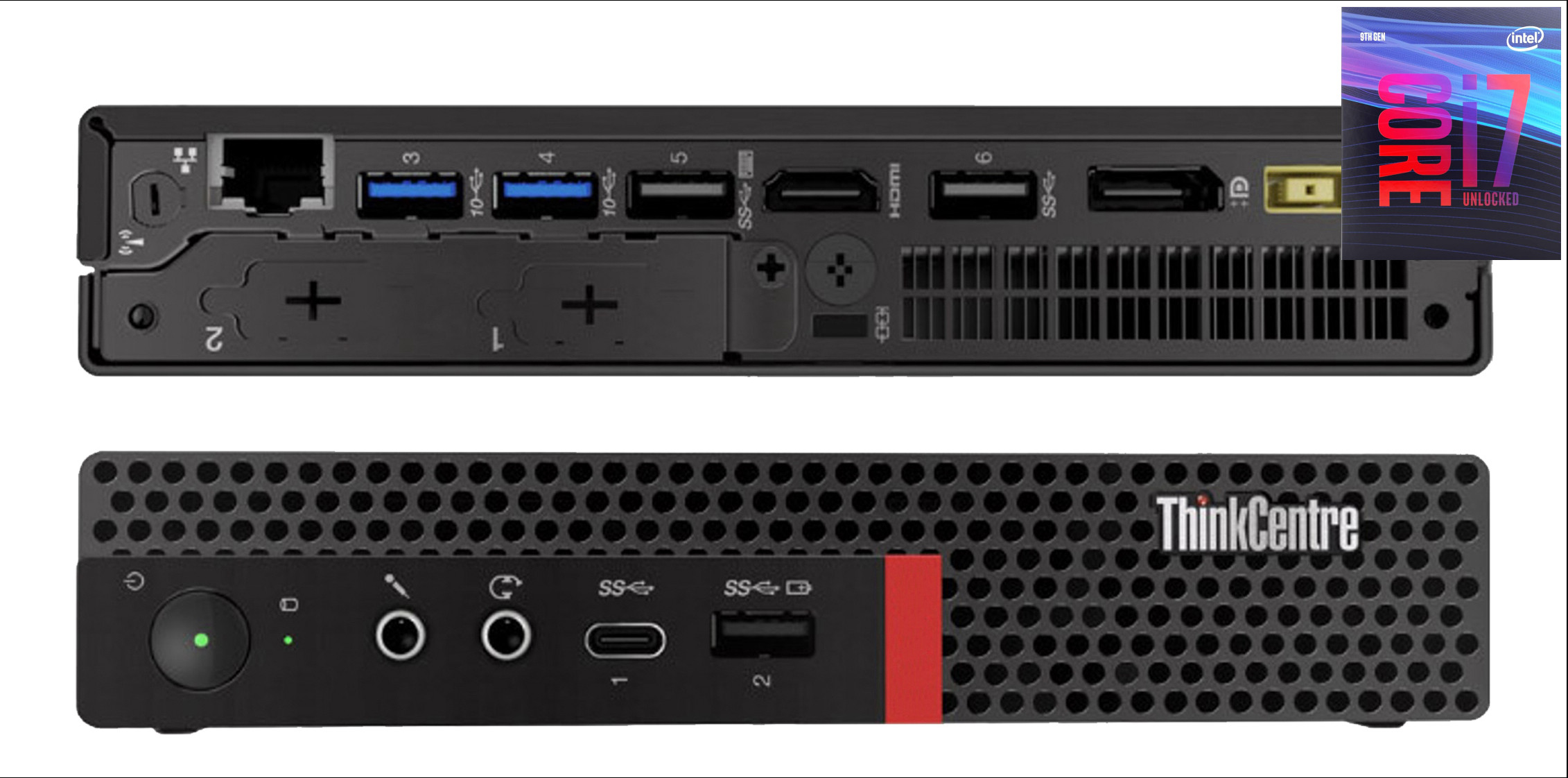 Longan Core™ i7 (9th Gen) Processor | ThinkCentre Mini Desktop [BYE] Intel Core i7 (9th Generation) Octa-Core Processor (32 GB RAM/Intel® UHD 4K 630 Graphics/1 TB SSD Capacity/Windows 11 Pro) Mini Gaming Tower with MS Office image 1
