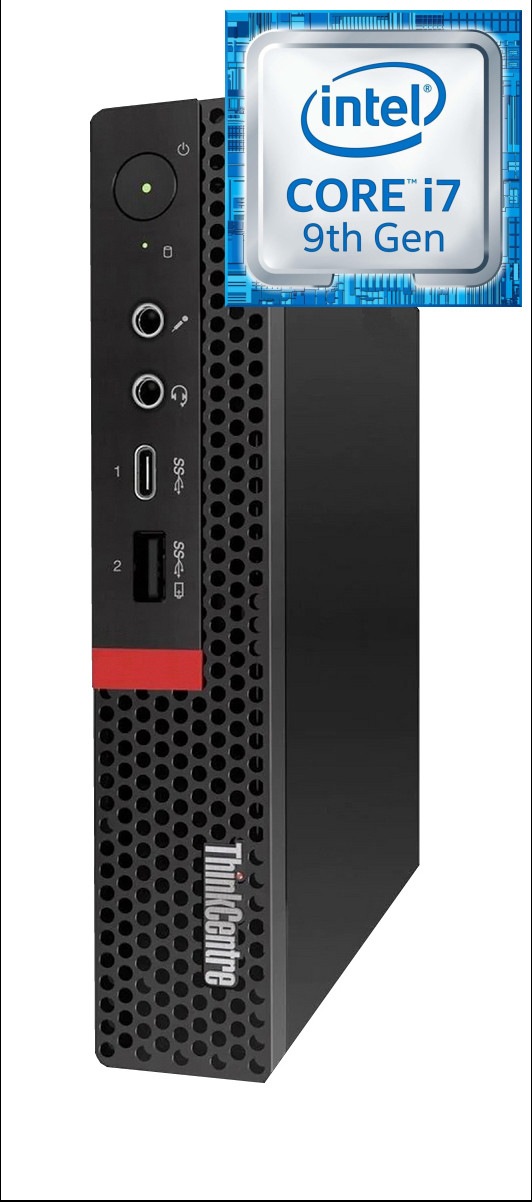 Hayyo Core™ i7 (9th Gen) | ThinkCentre Mini PC [EAQ] Intel Core i7 (9th Gen) Processor [8 Cores, 8 Threads] (32 GB RAM/Intel® Ultra HD 630 Graphics/1 TB SSD Capacity/Windows 11 Pro) Mid Tower with MS Office image 1