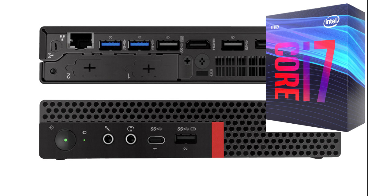 Longan Core™ i7 (9th Generation) [8 Cores, 8 Threads] | ThinkCentre Tiny Desktop [TRM] Intel® Core™ i7-9700 Processor (32 GB RAM/Integrated Intel® Ultra HD 630 Graphics/1 TB SSD Capacity/Windows 11 Pro) Gaming Tower with MS Office image 1