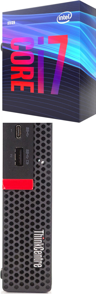 Hayyo ThinkCentre Tiny PC | Core i7 (9th Generation) [8 Cores, 8 Threads] [NJR] Intel® Core™ i7 (9th Generation) [12MB Cache, Up to 4.70 GHz] (32 GB RAM/Intel® Ultra HD 630 Graphics/1 TB SSD Capacity/Windows 11 Pro) Microtower with MS Office image 1