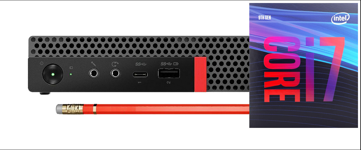 Longan ThinkCentre Mini PC | Core™ i7 (9th Gen) [8 Cores, 8 Threads, 3.00 GHz] [USF] Intel® Core™ i7 (9th Generation) Processor [8 Cores, 8 Threads, 3.00 GHz] (32 GB RAM/Intel® UHD 630 Graphics/1 TB SSD Capacity/Windows 11 Pro) Gaming Tower with MS Office image 1