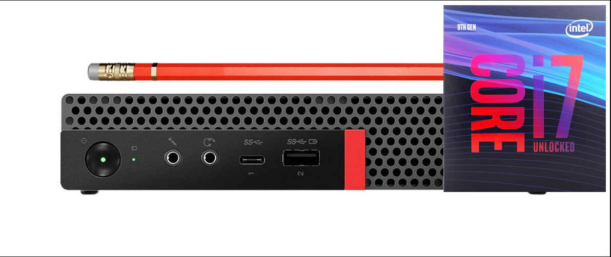 Longan Core i7 - 9700 Processor [8 Cores, 8 Threads] | ThinkCentre Tiny Desktop [MHU] Intel® Core™ i7 (9th Gen) [12MB Cache, Up to 4.70 GHz] (32 GB RAM/Integrated Intel® Ultra HD 4K 630 Graphics/1 TB SSD Capacity/Windows 11 Pro) Mid Tower with MS Office image 1