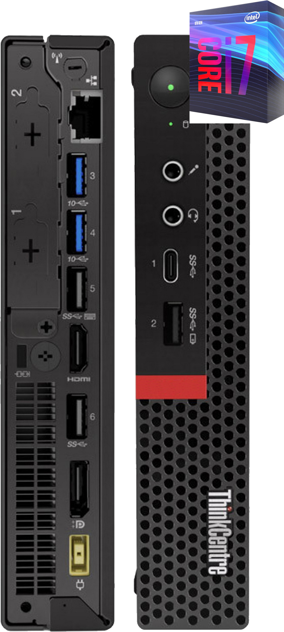 Longan ThinkCentre Tiny PC | Core i7 - 9700 [8 Cores, 8 Threads, 3.00 GHz] [VRZ] Core™ i7-9700 [8 Cores, 8 Threads, 3.00 GHz] (32 GB RAM/Integrated Intel® Ultra HD 4K 630 Graphics/1 TB SSD Capacity/Windows 11 Pro) Mini Tower with MS Office image 1