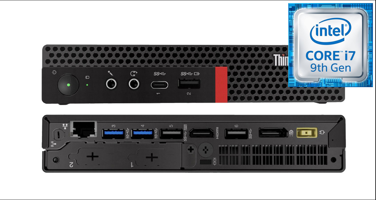 BESTYLISH Core i7 (9th Gen) [8 Cores, 8 Threads, 3.00 GHz] | ThinkCentre Mini PC [DCK] Intel Core i7 - 9700 [12MB Cache, Up to 4.70 GHz] (32 GB RAM/Intel® UHD 630 Graphics/1 TB SSD Capacity/Windows 11 Pro) Microtower with MS Office image 1