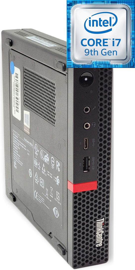 Longan ThinkCentre Tiny PC | Core i7 (9th Generation) [8 Cores, 8 Threads] [MJU] Intel® Core™ i7 - 9700 (32 GB RAM/Intel® UHD 4K 630 Graphics/1 TB SSD Capacity/Windows 11 Pro) Gaming Tower with MS Office image 1