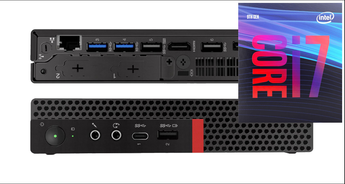 Longan Core i7 (9th Gen) [8 Cores, 8 Threads, Upto 4.70 GHz]- ThinkCentre Tiny PC [ZVU] Core™ i7 - 9700 Processor [12MB Cache, Up to 4.70 GHz] (32 GB RAM/Integrated Intel® UHD 4K 630 Graphics/1 TB SSD Capacity/Windows 11 Pro) Mid Tower with MS Office image 1