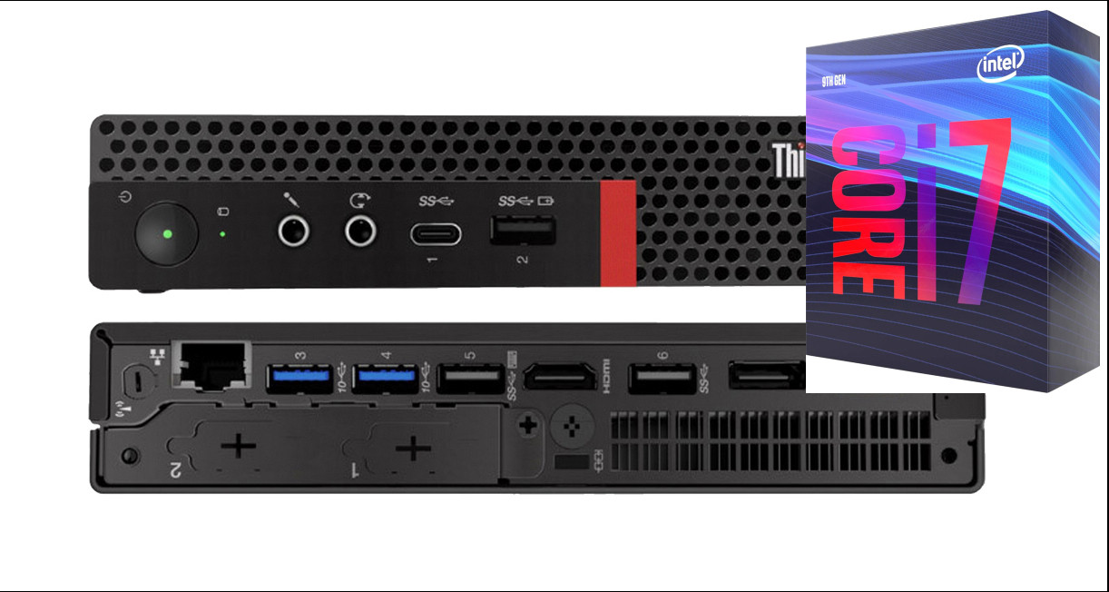 BESTYLISH Core i7 - 9700 | ThinkCentre Tiny PC [ONM] Intel® Core™ i7 (9th Generation) [8 Cores, 8 Threads] (32 GB RAM/Integrated Intel® Ultra HD 630 Graphics/1 TB SSD Capacity/Windows 11 Pro) Mini Gaming Tower with MS Office image 1