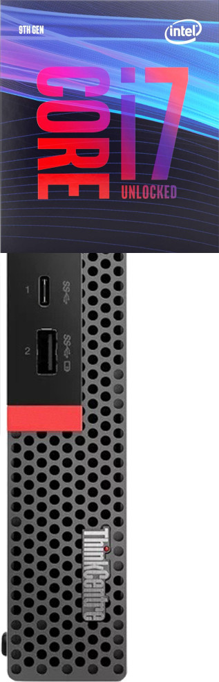 NICE COMPUTERS Core™ i7 (9th Gen) [12MB Cache, Up to 4.70 GHz] | ThinkCentre Mini Desktop [TSN] - Windows 11 Pro, Intel H310M, Intel® Core™ i7 (9th Generation), 32 GB DDR4, 1024 GB SSD Mini PC image 1
