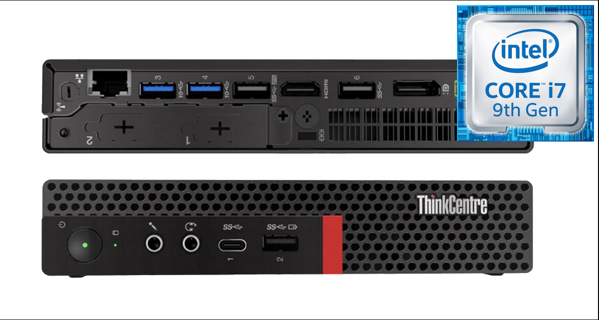 Hayyo Core i7-9700 | ThinkCentre Mini PC [ZWQ] Core i7-9700 [8 Cores, 8 Threads] (32 GB RAM/Integrated Intel® UHD 630 Graphics/1 TB SSD Capacity/Windows 11 Pro) Microtower with MS Office image 1