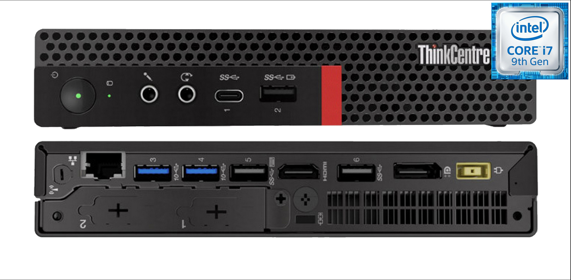 Hayyo ThinkCentre Mini PC- Core i7 (9th Gen) [8 Cores, 8 Threads, Upto 4.70 GHz] [IGD] Intel Core i7 - 9700 [8 Cores, 8 Threads, Upto 4.70 GHz] (32 GB RAM/Integrated Intel® UHD 630 Graphics/1 TB SSD Capacity/Windows 11 Pro) Mini Gaming Tower with MS Office image 1