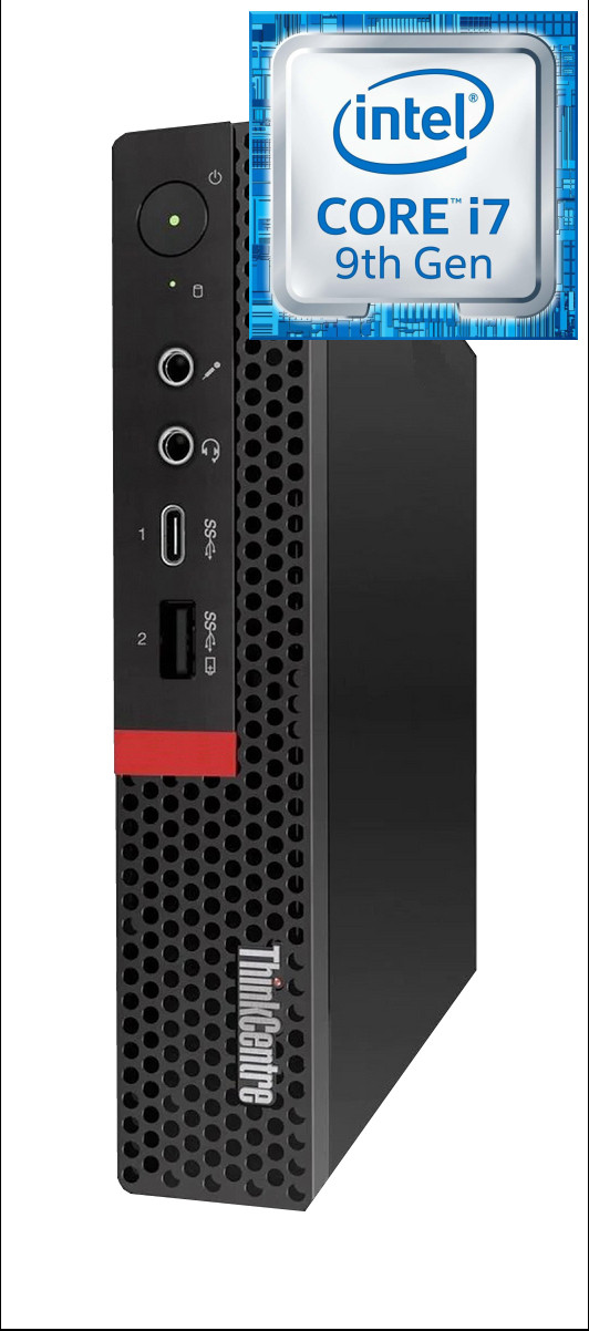 Hayyo ThinkCentre Tiny PC | Core i7 (9th Generation) Octa-Core [FBF] Intel® Core™ i7 (9th Gen) Processor [8 Cores, 8 Threads] (32 GB RAM/Intel® Ultra HD 630 Graphics/1 TB SSD Capacity/Windows 11 Pro) Mid Tower with MS Office image 1