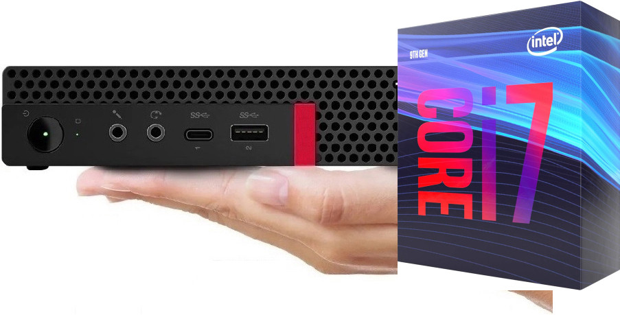 NCS (NIDHI COMPUTER SOLUTIONS) Core™ i7 (9th Generation) [8 Cores, 8 Threads] | ThinkCentre Tiny Desktop [QNR] Intel Core i7 - 9700 [8 Cores, 8 Threads] (32 GB RAM/Integrated Intel® UHD 4K 630 Graphics/1 TB SSD Capacity/Windows 11 Pro) Microtower with MS Office image 1