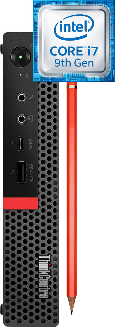 COMPUTER WORLD Core i7 - 9700 Octa-Core | ThinkCentre Tiny Desktop [DBE] - Windows 11 Pro, Intel H310M, Intel Core i7 (9th Gen) Processor [12M Cache, Up to 4.70 GHz], 32 GB DDR4, 1024 GB SSD Mini PC image 1