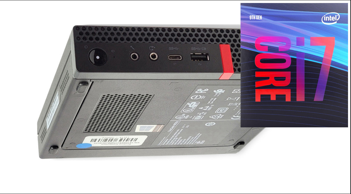Longan Core™ i7 (9th Generation) Octa-Core Processor | ThinkCentre Tiny PC [SNK] Core i7 - 9700 (32 GB RAM/Integrated Intel® UHD 4K 630 Graphics/1 TB SSD Capacity/Windows 11 Pro) Gaming Tower with MS Office image 1