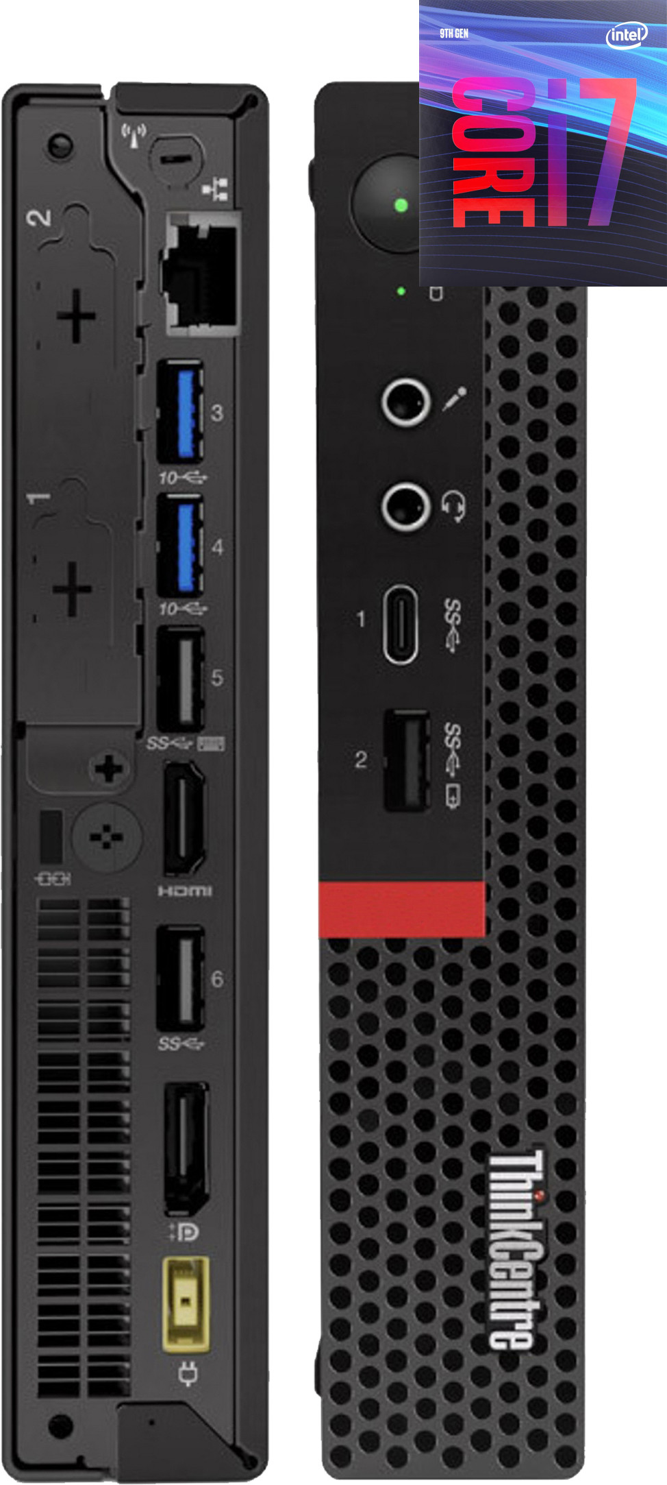 BESTYLISH Core i7 (9th Gen) [12M Cache, Up to 4.70 GHz] | ThinkCentre Tiny Desktop [NLP] Intel® Core™ i7-9700 (32 GB RAM/Integrated Intel® Ultra HD 630 Graphics/1 TB SSD Capacity/Windows 11 Pro) Gaming Tower with MS Office image 1