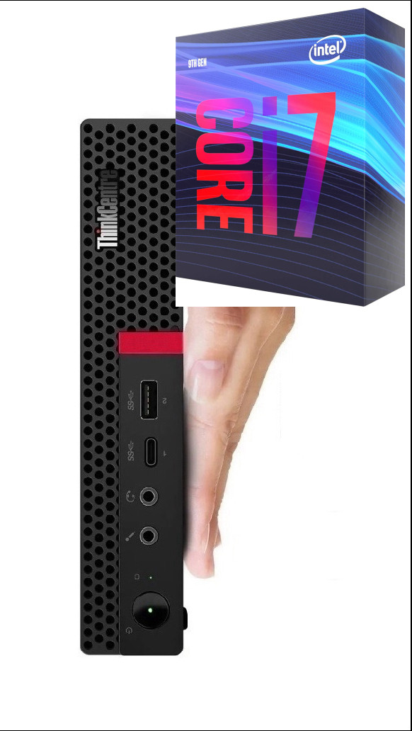 Longan Core™ i7-9700 [12M Cache, Up to 4.70 GHz] | ThinkCentre Mini Desktop [WUN] Core™ i7 - 9700 Processor [8 Cores, 8 Threads, 3.00 GHz] (32 GB RAM/Intel® Ultra HD 4K 630 Graphics/1 TB SSD Capacity/Windows 11 Pro) Gaming Tower with MS Office image 1