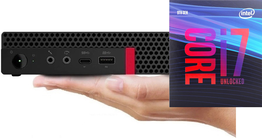 NICE COMPUTERS ThinkCentre Tiny PC | Core™ i7 (9th Generation) Octa-Core Processor [ONA] Intel® Core™ i7 - 9700 Octa-Core Processor (32 GB RAM/Integrated Intel® Ultra HD 630 Graphics/1 TB SSD Capacity/Windows 11 Pro) Mini Gaming Tower with MS Office image 1