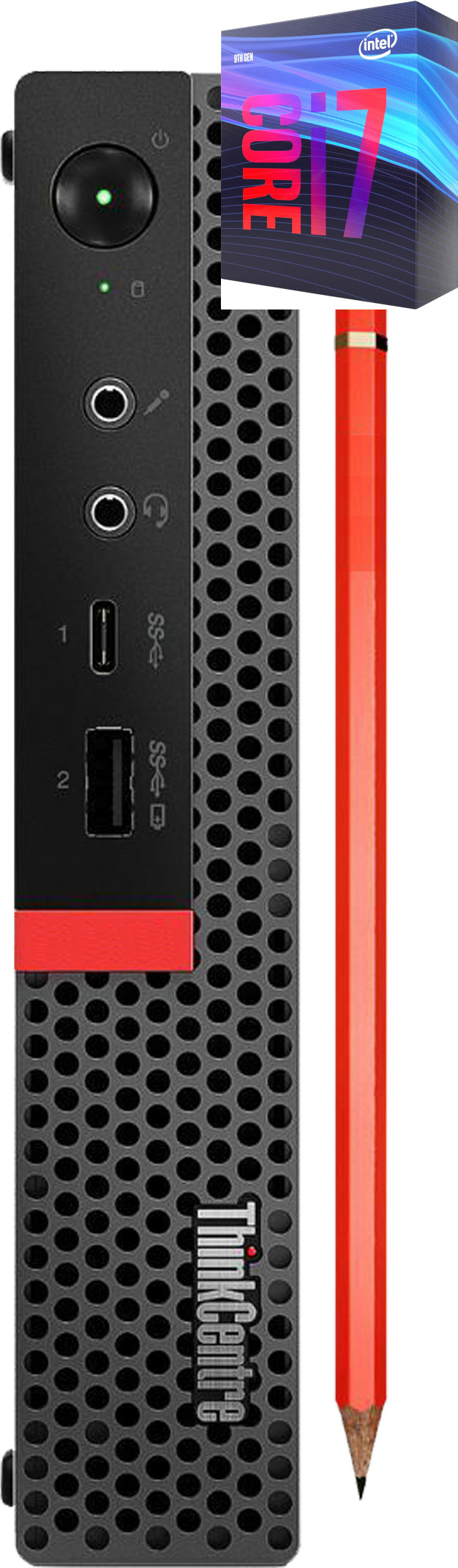 Longan Core™ i7-9700 Processor | ThinkCentre Mini PC [BAZ] Intel® Core™ i7 (9th Gen) [8 Cores, 8 Threads] (32 GB RAM/Intel® UHD 630 Graphics/1 TB SSD Capacity/Windows 11 Pro) Mid Tower with MS Office image 1