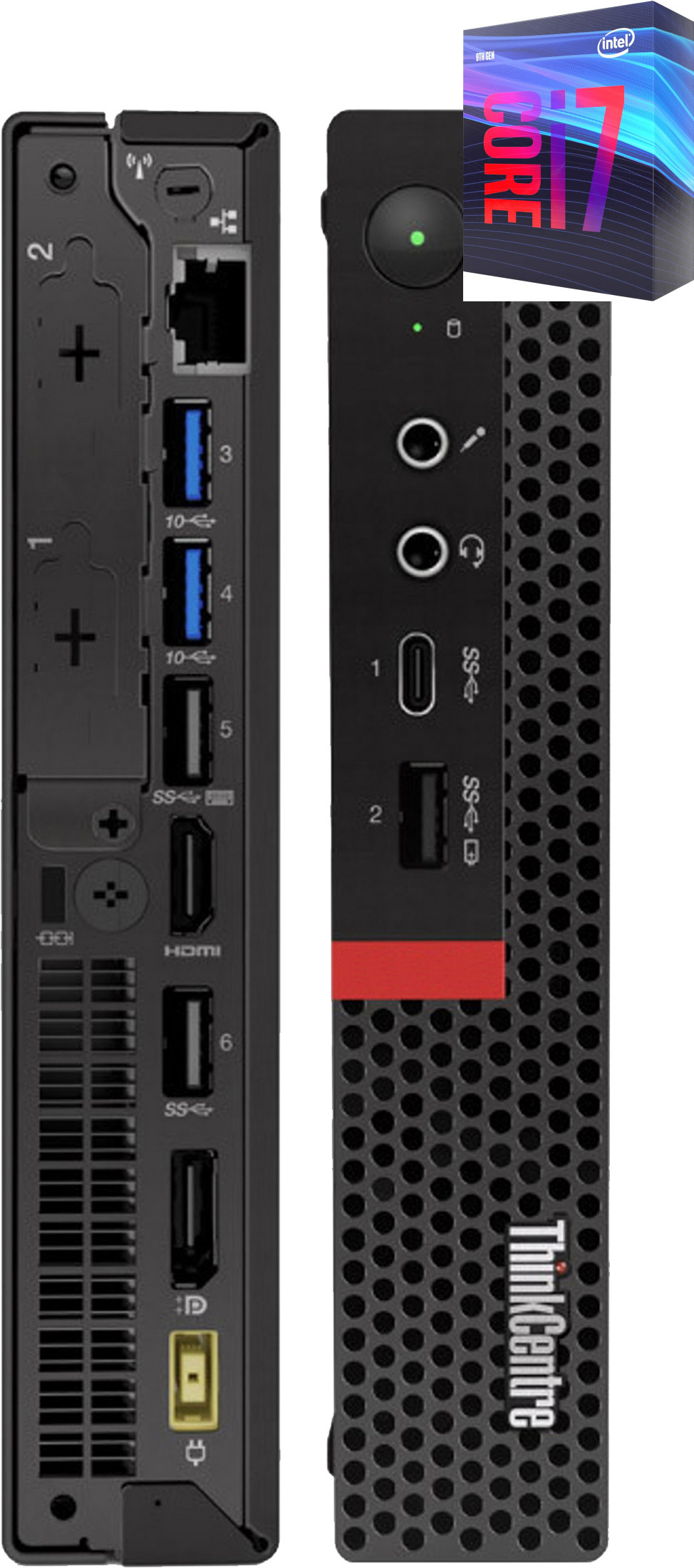 Hayyo ThinkCentre Mini Desktop | Core i7-9700 Processor [8 Cores, 8 Threads] [NIC] Core i7 - 9700 Octa-Core Processor (32 GB RAM/Intel® UHD 4K 630 Graphics/1 TB SSD Capacity/Windows 11 Pro) Mini Gaming Tower with MS Office image 1