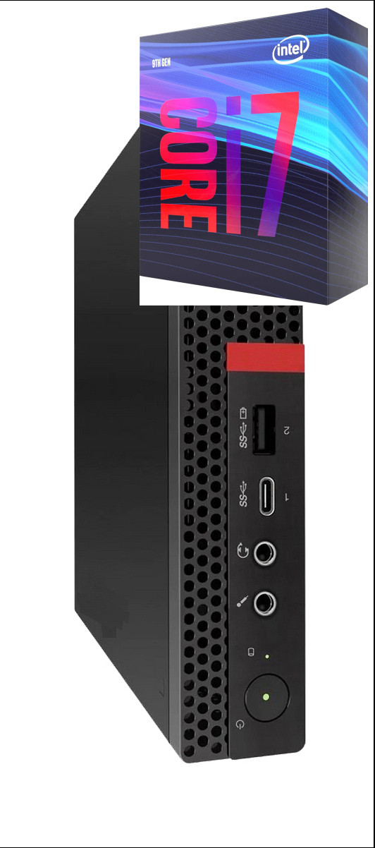 NCS (NIDHI COMPUTER SOLUTIONS) Core i7-9700 Octa-Core Processor | ThinkCentre Mini Desktop [BAG] Core i7 - 9700 Processor [12MB Cache, Up to 4.70 GHz] (32 GB RAM/Integrated Intel® UHD 4K 630 Graphics/1 TB SSD Capacity/Windows 11 Pro) Mini Tower with MS Office image 1