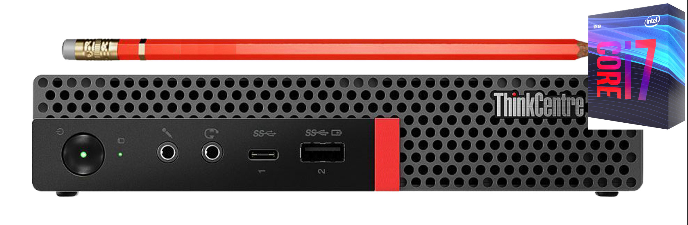 Longan Core i7 (9th Generation) Processor | ThinkCentre Tiny PC [PNJ] Core™ i7 (9th Gen) Processor (32 GB RAM/Integrated Intel® Ultra HD 630 Graphics/1 TB SSD Capacity/Windows 11 Pro) Microtower with MS Office image 1