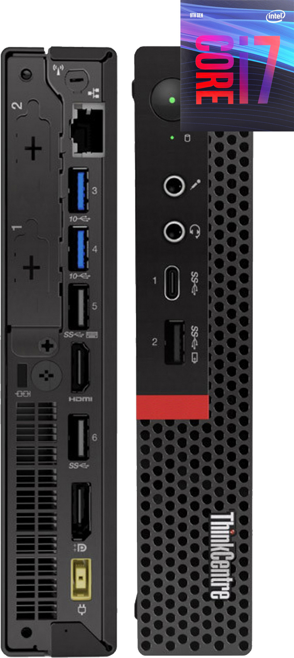 Longan Core™ i7 (9th Gen) [12M Cache, Up to 4.70 GHz] | ThinkCentre Tiny PC [SPR] Intel Core i7 (9th Generation) Processor [12MB Cache, Up to 4.70 GHz] (32 GB RAM/Intel® UHD 4K 630 Graphics/1 TB SSD Capacity/Windows 11 Pro) Mid Tower with MS Office image 1