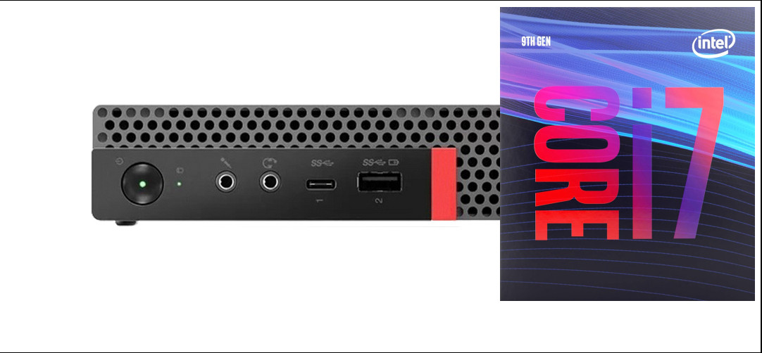BESTYLISH Core i7 (9th Generation) Octa-Core | ThinkCentre Tiny Desktop [EDW] Intel Core i7 (9th Gen) [8 Cores, 8 Threads, Upto 4.70 GHz] (32 GB RAM/Integrated Intel® Ultra HD 4K 630 Graphics/1 TB SSD Capacity/Windows 11 Pro) Mini Tower with MS Office image 1