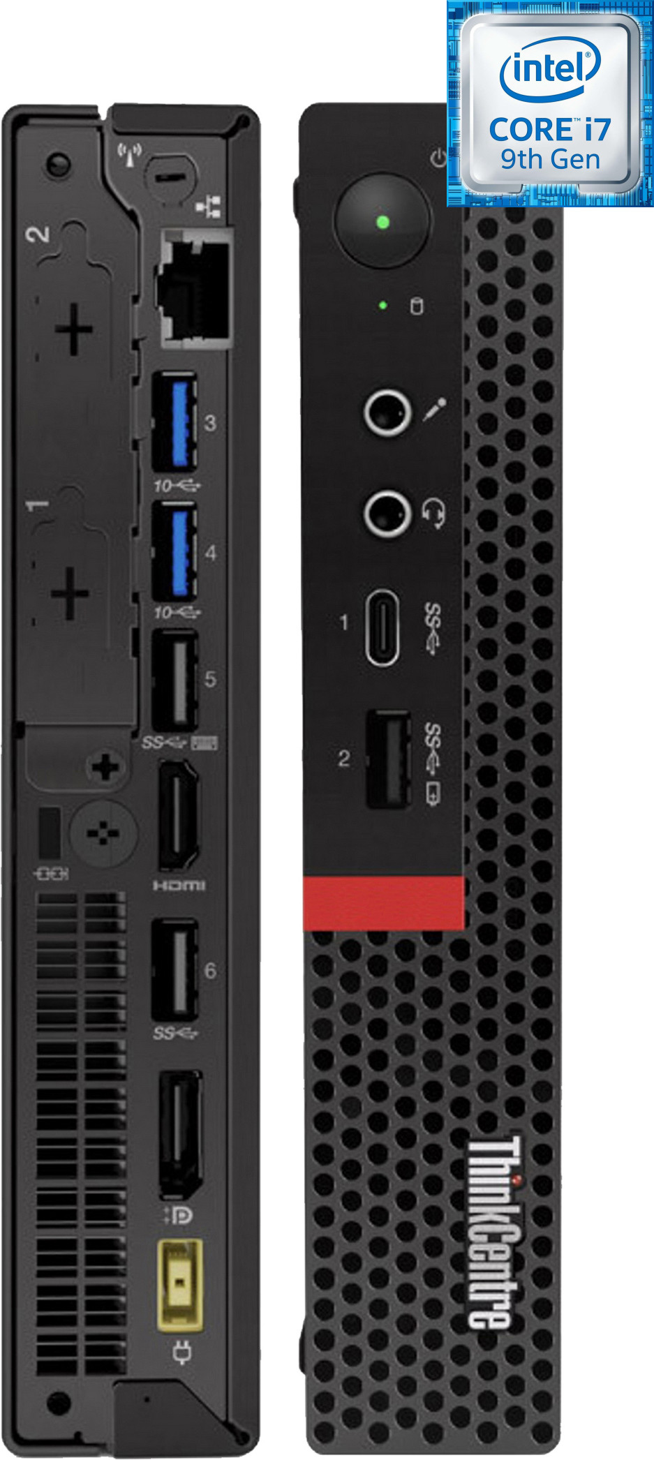 BESTYLISH Core i7 (9th Gen) [12M Cache, Up to 4.70 GHz] | ThinkCentre Tiny Desktop [JHZ] Core™ i7 (9th Generation) [8 Cores, 8 Threads] (32 GB RAM/Intel® UHD 4K 630 Graphics/1 TB SSD Capacity/Windows 11 Pro) Mini Gaming Tower with MS Office image 1